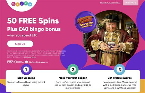 Get a £40 Bingo Bonus & 50 Free Spins .